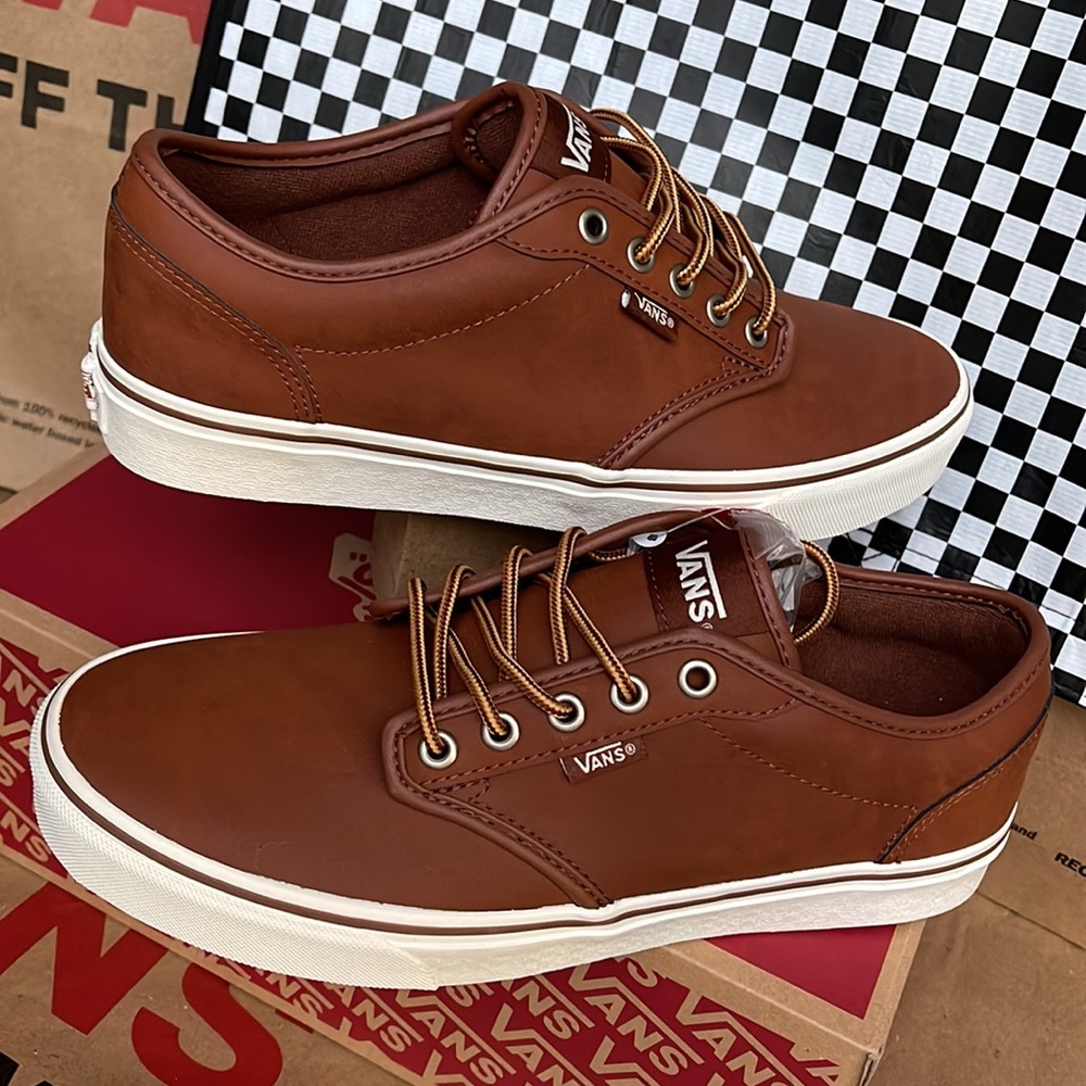 Vans Atwood Leather Brown/Marshmallow Men’s sneakers - Picture 11 of 16